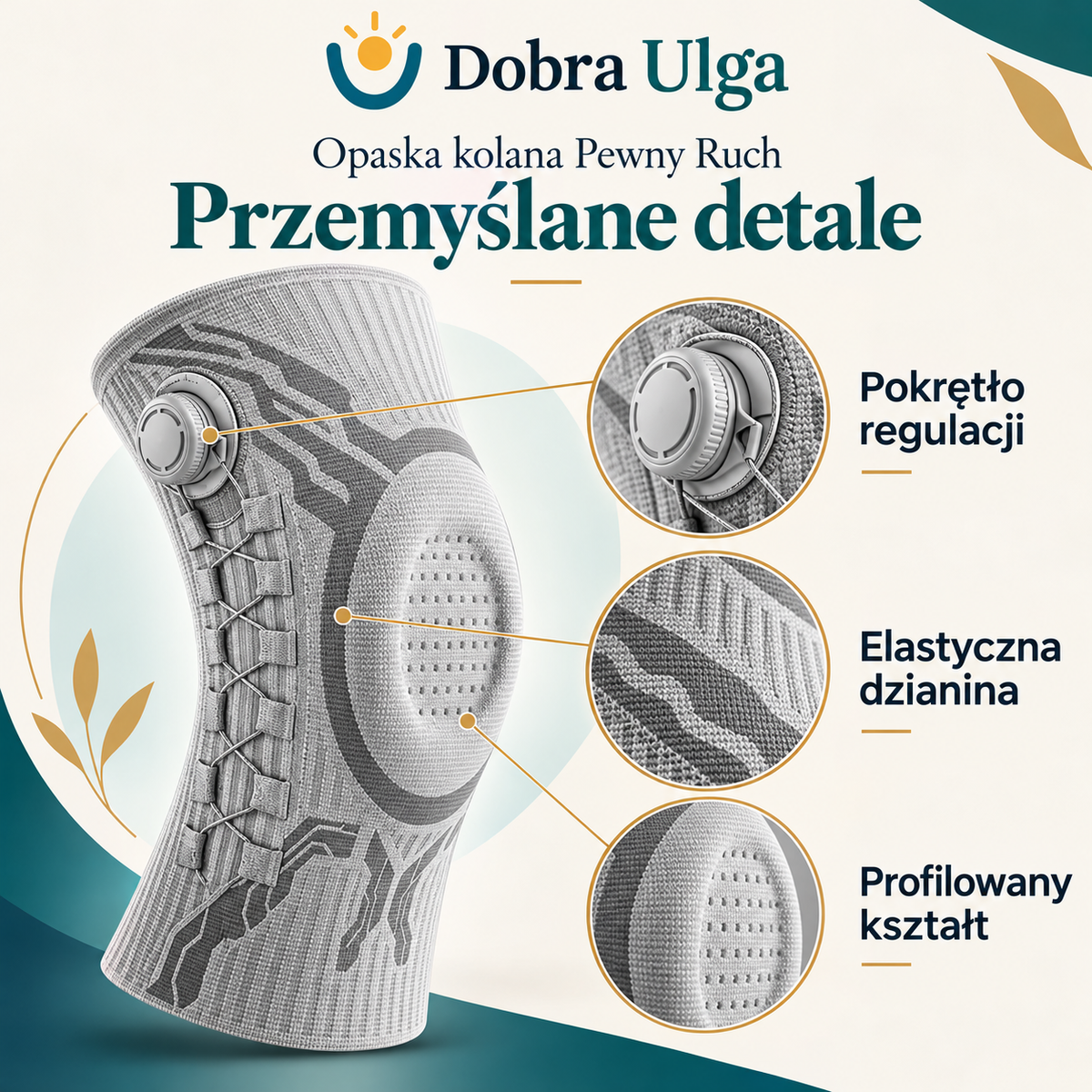 Opaska kolana Pewny Ruch — detale
