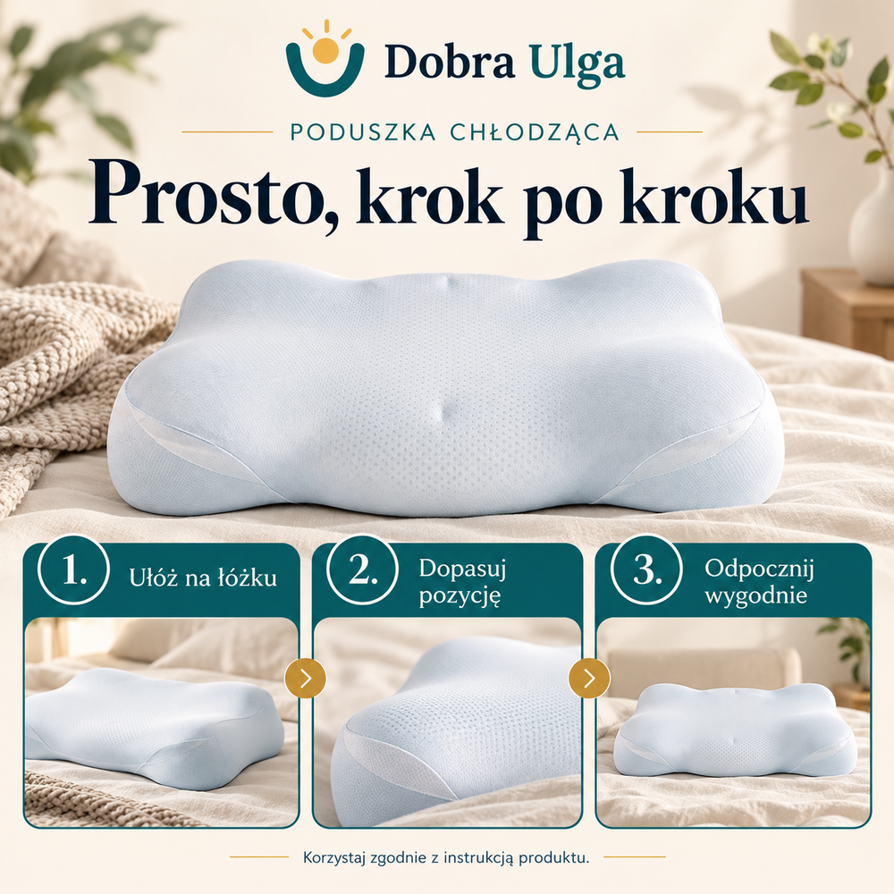 Poduszka chłodząca — sposób użycia